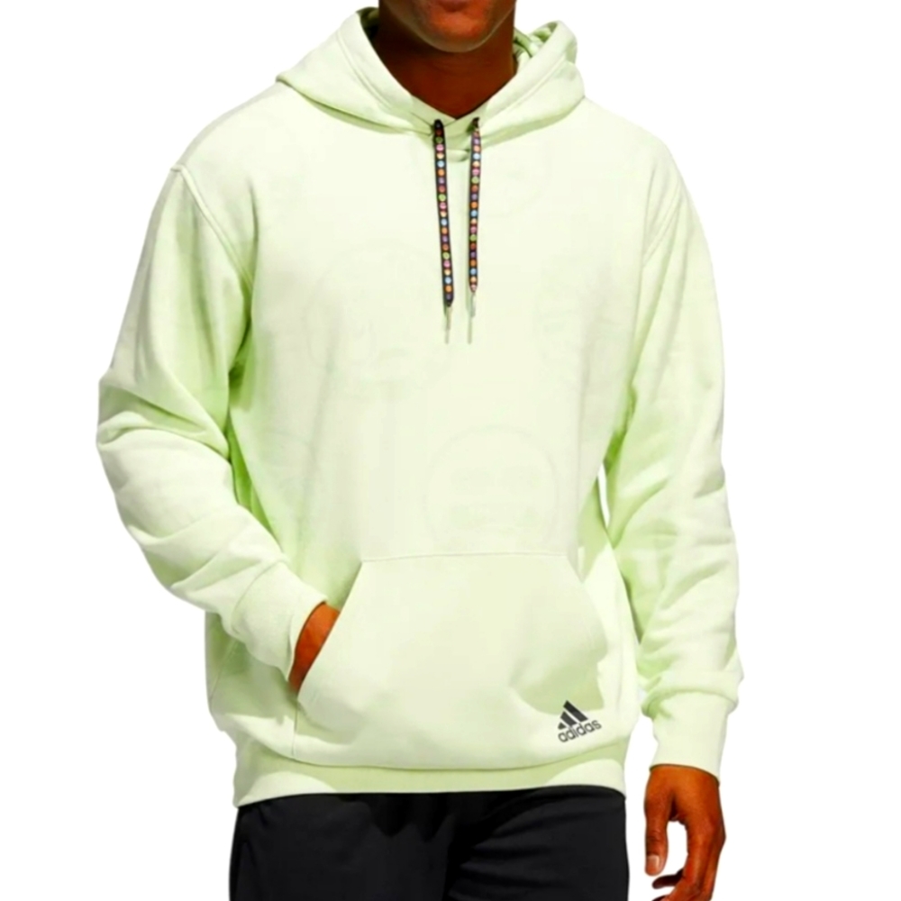 Adidas Big Mood Emojis Print Hoodie Sweatshirt Men's Small